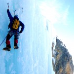 material de escalada en hielo